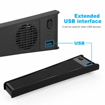 Pentru PS5 Suport Vertical cu Răcire Fan Controler USB Încărcător Joc Consola Stație de Încărcare Fan Cooler Pentru SONY Playstation 5