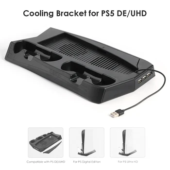 Pentru PS5 Vertical Stand cu Racire Dual Fan Controller Charger Consola Stație de Încărcare Fan Cooler Pentru SONY Playstation 5