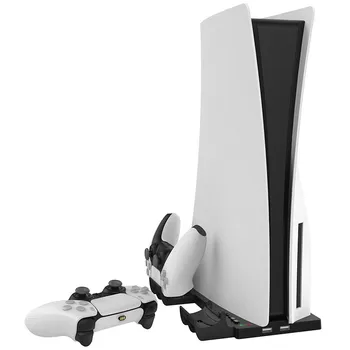 Pentru PS5 Verticale Ventilatorului de Răcire Suport Digital Edition cu 14 Joc Slot 3 Hub Port Dual Controller Stație de Încărcare Încărcător pentru PS5