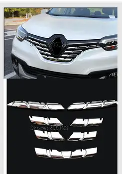 Pentru Renault Cadjar 2016 2017 2018 Chrome Fata Mesh Grill Bara De Protecție Trim Introduce Capota Ornamentului De Paza Protector