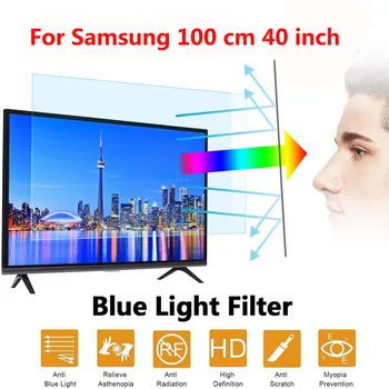 Pentru Samsung 100 cm 40 inch Lumină Albastră TV cu Ecran Protector, Anti Blue Light & Orbire Filtru de Film de Protecție pentru Ochi accesorii TV