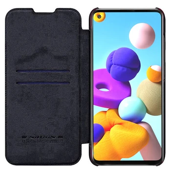 Pentru Samsung Galaxy A21s Caz NIllkin QIN Caz din piele Carte de portofel geanta de protectie flip cover Pentru Samsung A21s