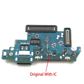 Pentru Samsung Galaxy A80 A805F USB Port de Încărcare microfon Microfon Conector Dock Bord Flex Cablu Piese de schimb