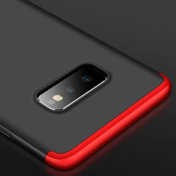 Pentru Samsung Galaxy S10e cazul 3 În 1 protecție completă Anti-knock mat înapoi telefonul rezistent la Șocuri acoperi