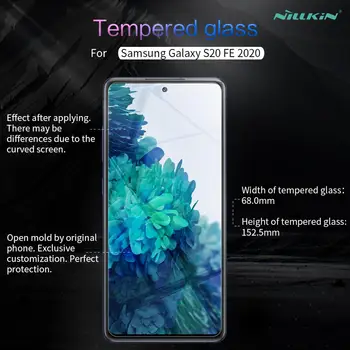 Pentru Samsung Galaxy S20 FE 2020 Temperat Pahar Ecran Protector Nillkin 9H+ Pro Uimitor de Clar de Sticlă de Film pentru s20 fe Sticlă