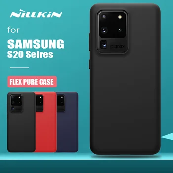 Pentru Samsung Galaxy S20 Ultra 5G Caz Nillkin Flex Pure Silicon Moale Subțire Capacul din Spate pentru Samsung Galaxy S20 Plus 5G TPU Caz