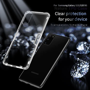Pentru Samsung Galaxy S20 Ultra 5G Tpu caz Nillkin nature Transparent Moale silicon TPU caz Pentru Samsung S20/20+ Plus acoperi caz