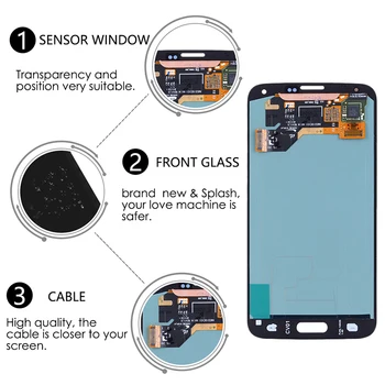 Pentru SAMSUNG Galaxy S3 S4 S5 Display LCD Ecran Pentru Galaxy S6 Galaxy S7 LCD Digitizer Asamblare Piese Cu Arde Umbra