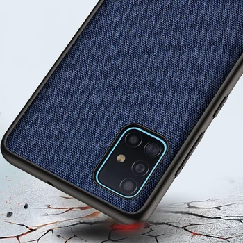 Pentru Samsung S10 Caz rezistent la Socuri Acoperi Pânză Material de Silicon de Caz pentru Margine Samsung Galaxy S7 S8 S9 S10 5G Plus S10e Lite Caz
