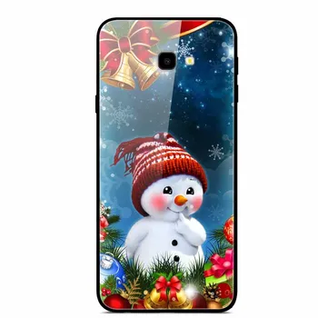 Pentru Samsung S7 Edge Caz De Crăciun Sticlă Călită Greu Capacul Din Spate Pentru Samsung Galaxy S8 S9 Plus S4 S5 S3 Mini S 7 Cazuri De Telefon