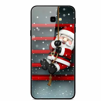 Pentru Samsung S7 Edge Caz De Crăciun Sticlă Călită Greu Capacul Din Spate Pentru Samsung Galaxy S8 S9 Plus S4 S5 S3 Mini S 7 Cazuri De Telefon