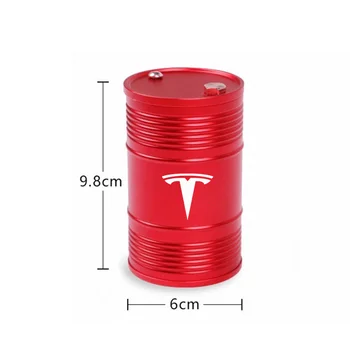 Pentru Tesla Model 3 Model X Model S Model Y Aliaj de Aluminiu Masina Scrumiera cu Capac Rotativ Ignifuge Mare Portabile Accesorii