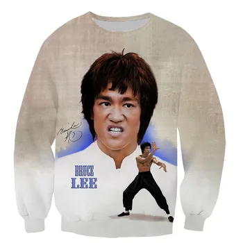 Pentru totdeauna Bruce Lee bărbați și femei pulover pulovere simplu tricou imprimat 3D cool jachete streetstyle jachete