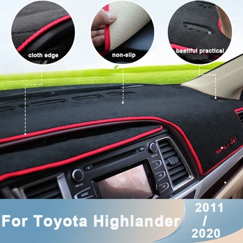 Pentru Toyota Highlander XU50 Kluger 2011-2019 2020 tabloul de Bord Masina Capac Mat Evita Lumina Pad Anti-UV Covor Protector Accesorii