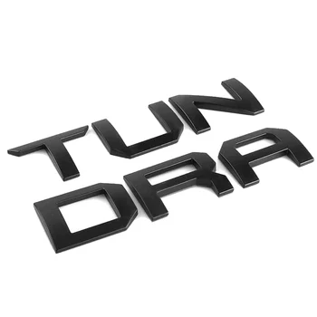Pentru Toyota Tundra Hayon Logo Litere Emblema a Introduce Autocolant 3D Plăcuța de Portbagajul din Spate Plăcuța de Argint Negru Accesorii Auto