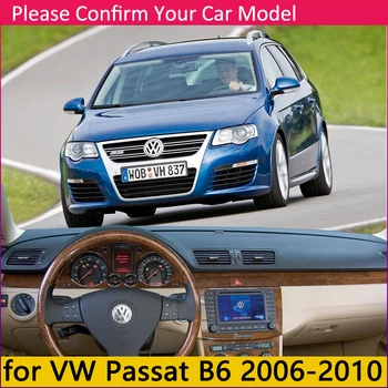 Pentru Volkswagen VW Passat B6 2006~2010 3C Anti-Alunecare Mat tabloul de Bord Pad Acoperire Parasolar Dashmat Covor Accesorii 2007 2008 2009