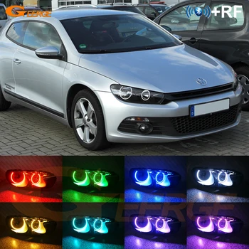 Pentru Volkswagen VW Scirocco 2008-2013 Excelent RF de la distanță Bluetooth APP Multi-Color Ultra luminoase RGB LED Angel Eyes kit inel
