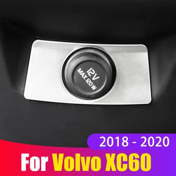 Pentru Volvo XC60 2018 2019 2020 Interior Auto Bricheta USB Port Trim Paiete Acoperire Autocolant Accesorii