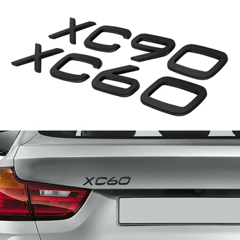 Pentru Volvo XC60 XC90 V90 XC40 S80 S60 S70 Volvo S90 Emblema, Insigna Autocolant Negru XC60 XC90 Portbagaj Autocolant Auto Tuning Accesorii