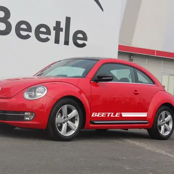 Pentru VW Beetle Pentru Volkswagen Beetle caroserie Autocolant Personalizate Motorsports Ușa Laterală Benzi Autocolante, Decal