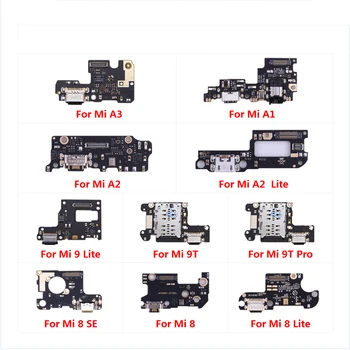 Pentru XiaoMi Mi 9T Pro 9 8 SE A3 A1 A2 Lite Putere Încărcător Dock de Încărcare Port USB Plug Bord Microfon Microfon Cablu Flex