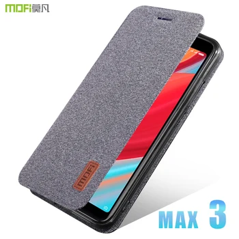 Pentru Xiaomi Mi Max 3 capac caz MOFI Km Max 3 Tesatura Caz Flip pentru xiaomi mi max 3 Pro Silicon Moale înapoi caz Acoperire Completă Caz