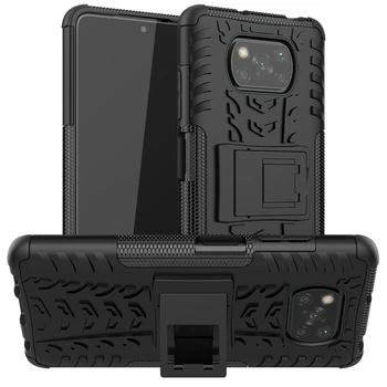 Pentru Xiaomi Poco X3 NFC Caz Anti-knock Bara de protecție Armura Grele Silicon Capacul din Spate Pentru Redmi Nota 9 Pro 9 8 T 8T Caz Poco X3