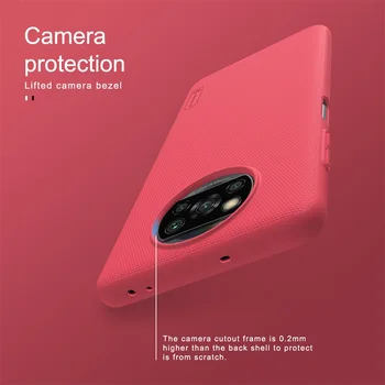 Pentru Xiaomi Poco X3 NFC Caz Cover Nillkin Super Frosted Shield Greu PC-ul Mat Luxuly Protector Telefon Capacul din Spate pentru Poco X3 NFC