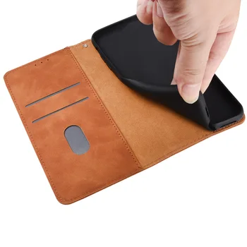 Pentru Xiaomi Poco X3 NFC Caz Retro Magnetic Flip din Piele Acoperi cu Sloturi pentru Carduri Pentru Poco X3 NFC Coajă de Telefon