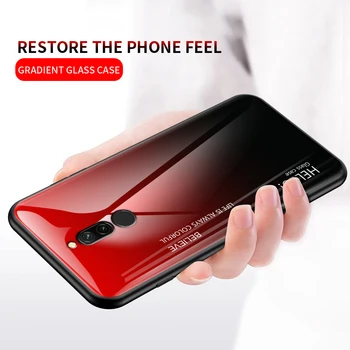 Pentru Xiaomi Redmi 8A 7A 6A 6 7 8 5 PRO cazuri de telefon Gradient de Sticlă Greu de Caz anti-toamna pentru Redmi 5PLUS capacul din spate