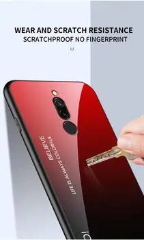 Pentru Xiaomi Redmi 8A 7A 6A 6 7 8 5 PRO cazuri de telefon Gradient de Sticlă Greu de Caz anti-toamna pentru Redmi 5PLUS capacul din spate