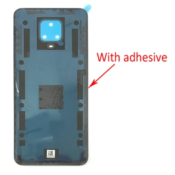 Pentru Xiaomi Redmi Nota 9 Pro 9S Brand Nou, Original, Baterie Usa de Locuințe Panou de Sticlă Înapoi Caz Acoperire Cu Adeziv de Piese de schimb
