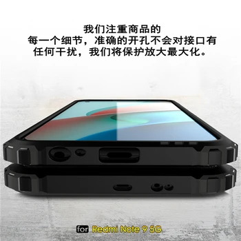 Pentru Xiaomi Redmi Notă 9T Caz Anti-knock Bara Rugged Armor Silicon Capac Spate Redmi Nota 9 T Pro Caz de Telefon Redmi Notă 9T 5G