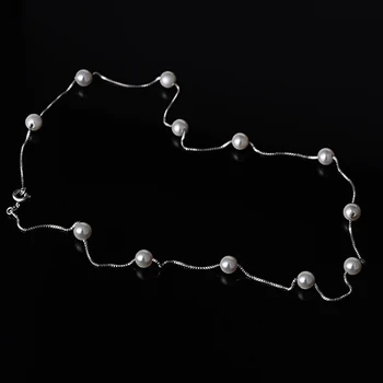 Perle Coliere Coliere pentru Femei de Moda de argint 925 Caseta de Lanț Colier Statement Bijuterii Accesorii