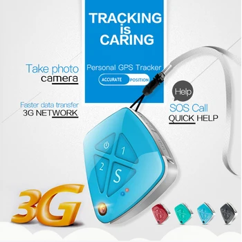 Personal Colier 3G GPS Tracker Toamna Senzor de Camera Foto a Lua 2 Mod de Apel SOS Buton de Ajutor de Localizare Personale Pentru persoanele în Vârstă