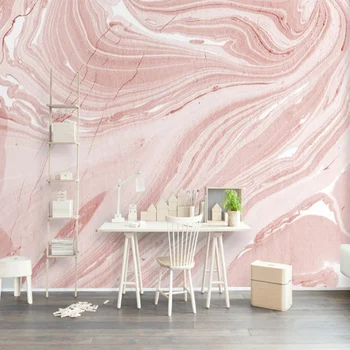 Personalizat Murală Tapet Modern Artă Abstractă culoare Roz Piatră, Marmură, Foto picturi Murale Living Nunta Casa Romantic 3D Home Decor