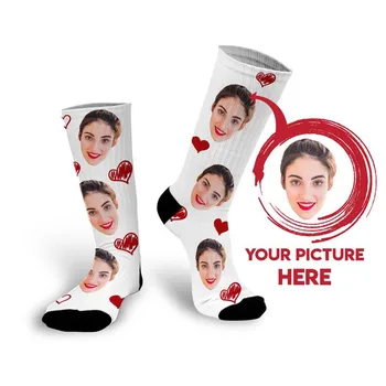 Personalizate Imprimate Foto Șosete cu Fata, personaliza Mama Șosete Mamei Ziua Tatălui Șosete pentru Mama Cupluri Ciorapi cu Poza