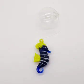 Personalizate lucrate manual plutitoare pahar mare de cai Mini Figurina decor acvariu pandantiv Accesorii Japonia Stil animal Marin statuie