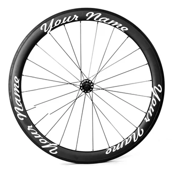 Personalizate roată de bicicletă autocolante ciclu de biciclete rim decalcomanii pentru bicicleta mountain bike mtb roti de BMX track drum disc brale roți