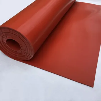 Personalizate Silicon cauciuc foaie cu Grosimea de 4 mm grosime*1 metru*2 metri lățime culoare roșie Foaie de Cauciuc Mat