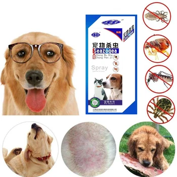 Pet spray insecticid anti-purici lichid de pisică și de câine de purici păduchi insecticid împotriva insectelor insecticid animale de companie sanatatea pielii