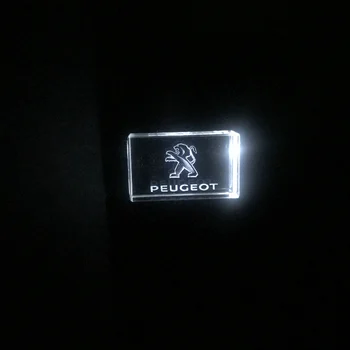 Peugeot Logo-ul Auto Semn de cristal USB flash drive 4GB 8GB 16GB 32GB 64GB 128GB Logo-ul personalizat de Stocare Extern, stick de memorie u disc