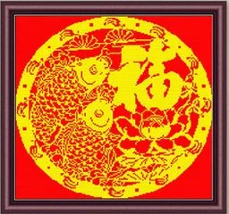 Pește roșu goblen kit stil Chinezesc bogat fericit 11ct bumbac imprimare fir de mătase brodat manual DIY manual decor