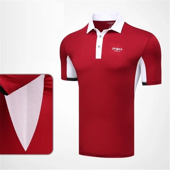 PGM Oamenii de Formare Golf Short Sleeve T-Shirt de Fitness Tricouri Vara Respirabil iute Uscat Slim Tricouri Sport A982