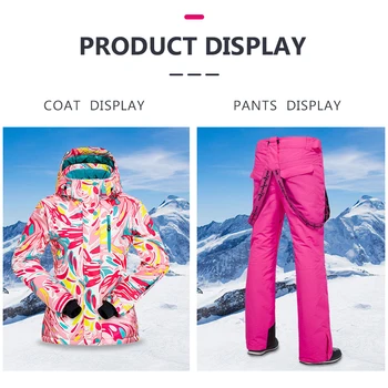 PHMAX de Iarnă de Schi Jacheta Impermeabil Îngroșa Schi Costum Ține de Cald Fleece Schi Jacheta Snowboard Îmbrăcăminte Bărbați Femei Costum de Schi