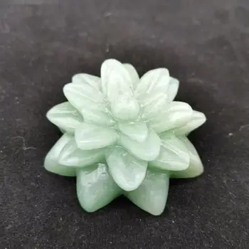 Piatra naturala de cristal sculptate Verde Aventurin plante suculente figurina pentru Decorarea