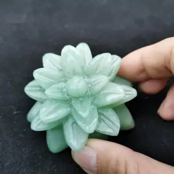 Piatra naturala de cristal sculptate Verde Aventurin plante suculente figurina pentru Decorarea