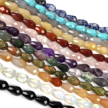 Piatra naturala formă de picătură de Apă ștrasuri din Mărgele de cristal Semi-Vrac margele Pentru bijuterii DIY Colier Brățară Accesorii