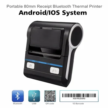 Piatră de hotar MHT-P8001 80mm Imprimantă Termică Bluetooth Android ios POS Primirea Facturii Imprimanta Imprimare Mașină