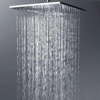 Piața de calitate duș cu efect de ploaie cap de alamă, lustruire chrome cap de duș braț montat pe perete si de tavan montat dimensiune 8 10 12 inch alege